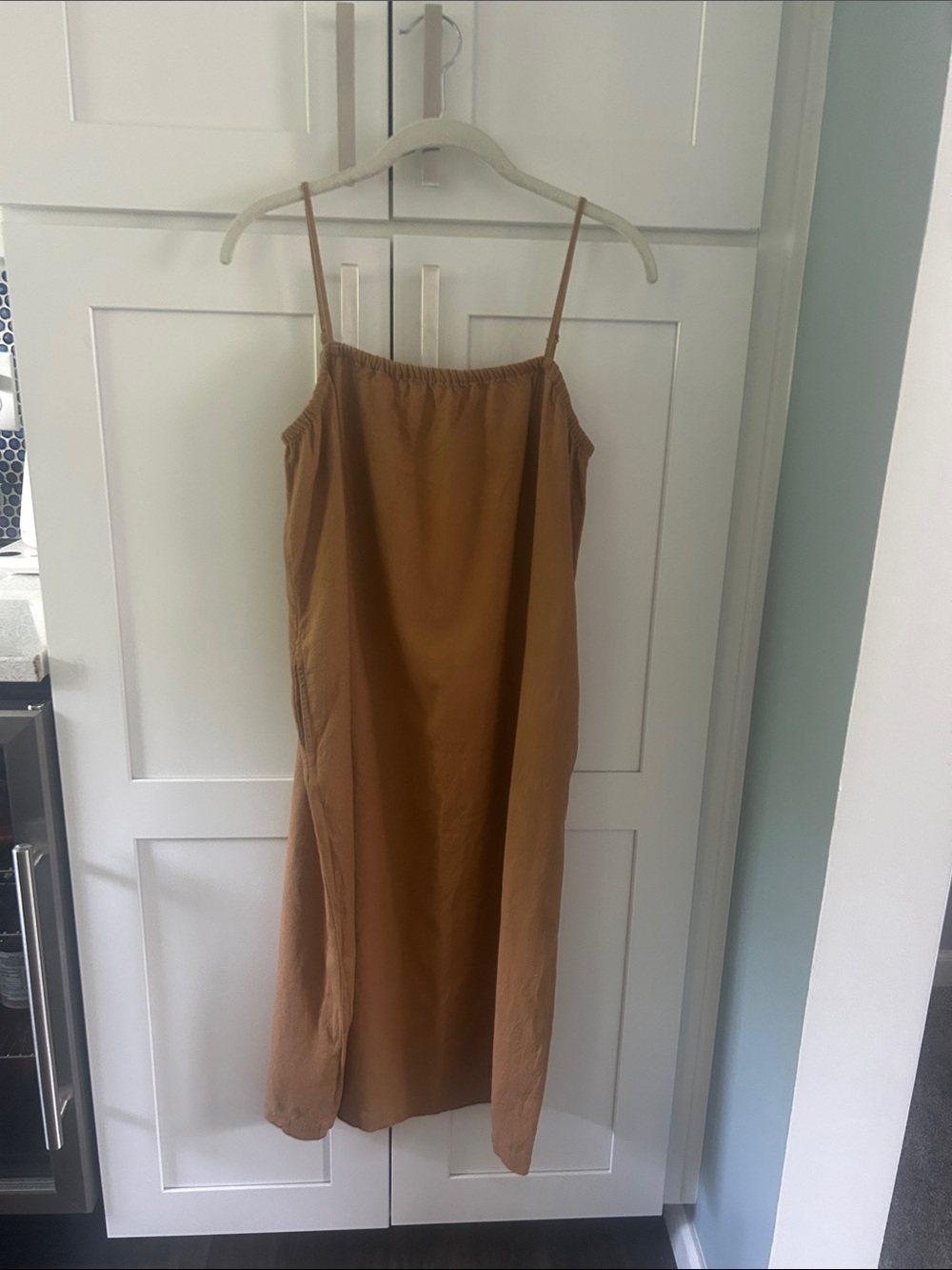 a new day Rust Brown Midi Slip Dress